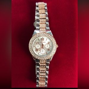 Bebe CHRONOGRAPH Watch - Silver/ Rose Gold